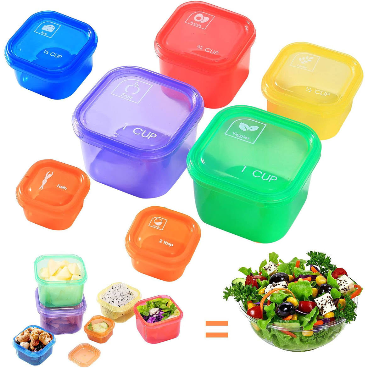 Portion control containers